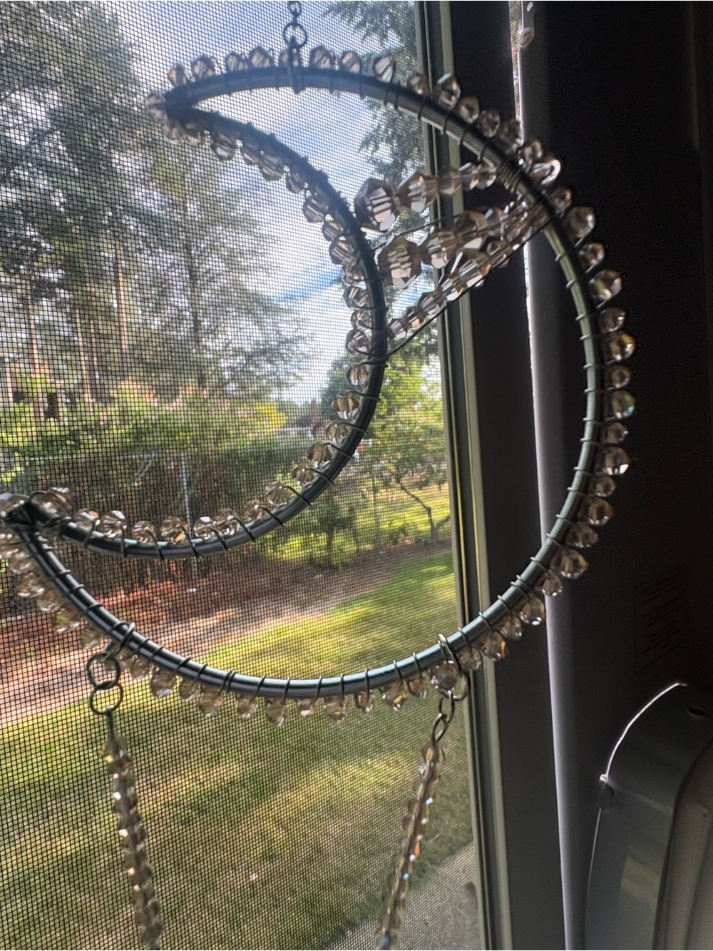 Crescent Moon Champagne SunCatcher - Picture 5 of 9